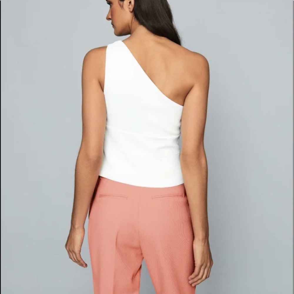 BANANA REPUBLIC White One Shoulder Top